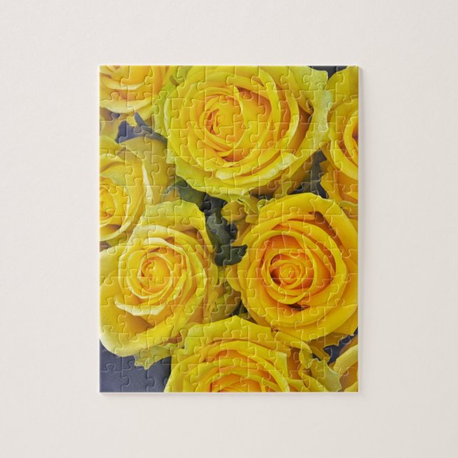 Beautiful yellow roses jigsaw puzzle (Vertical)