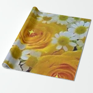 Beautiful Yellow Roses Wrapping Paper