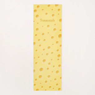 Beautiful Yellow Swiss Cheese Personalized Yoga Mat