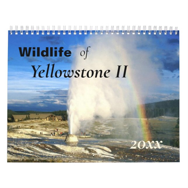 Beautiful Yellowstone Wildlife Calendar (Cover)