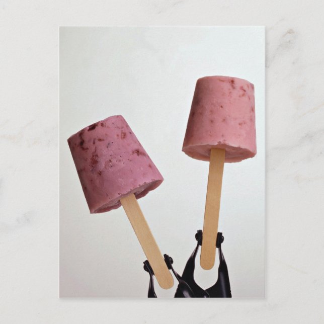 Beautiful Yogurt pops Postcard (Front)