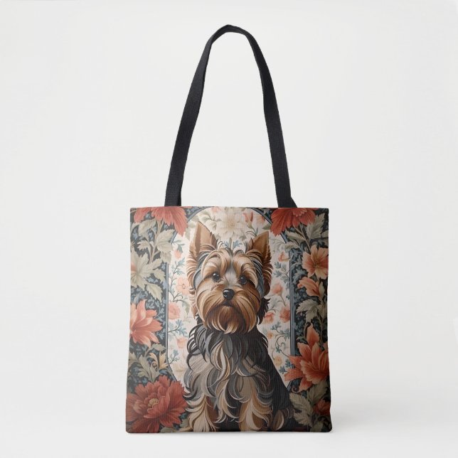 Beautiful Yorkie | Yorkshire Terrier Portrait Tote Bag (Front)
