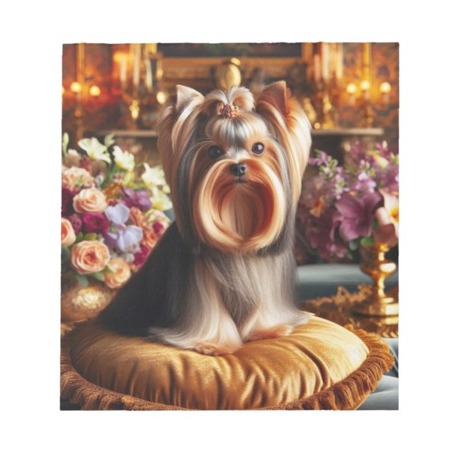 Beautiful Yorkshire Terrier Notepad (Front)