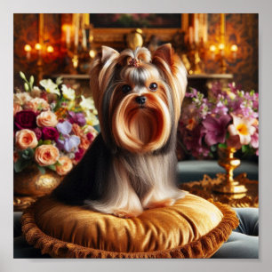 Beautiful Yorkshire Terrier Poster