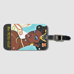 Beautiful you Luggage Tag (Yellow lettering)