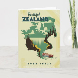 Beautiful Zealand Travel poster Invitation