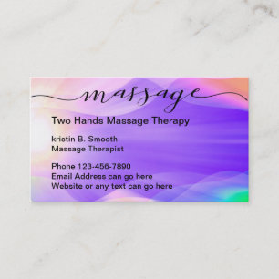 Beautiful Zen Massage Therapy Business Card