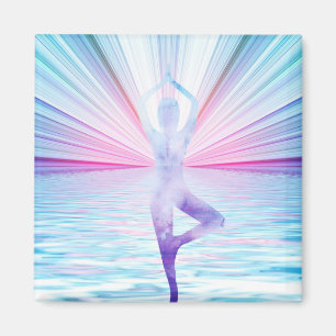 Beautiful Zen Yoga Meditation Tree of Life Magnet