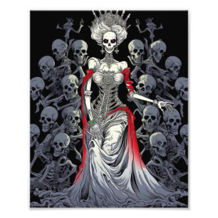 Beautiful Zombie Queen Photo Print
