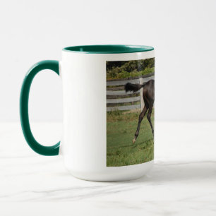 Beautifull Horse Prancing in a field Mug