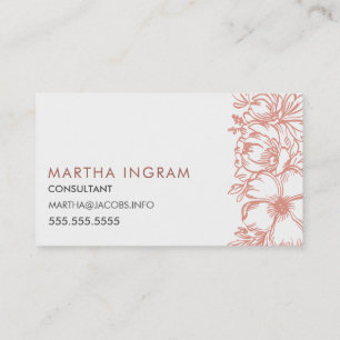 Beautifull ine flowers business card