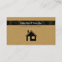 Beautifull Real Estate Broker icon Business Card