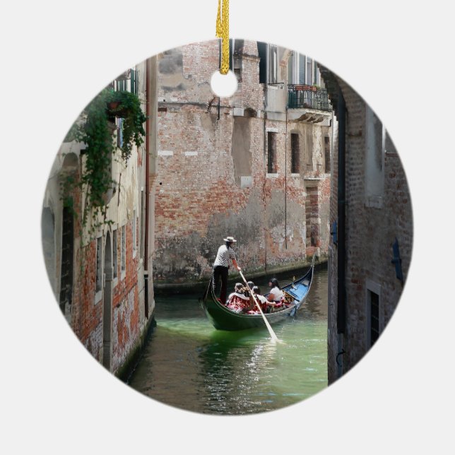 Beautifull Venice Italy Ceramic Tree Decoration (Back)