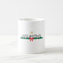 Beautifully decorated Christmas Cup