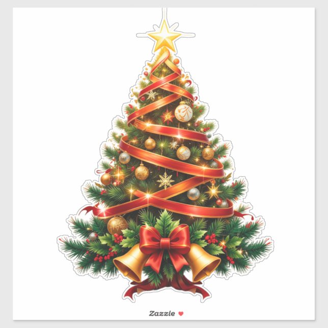 Beautifully Decorated Christmas Tree (Sheet)