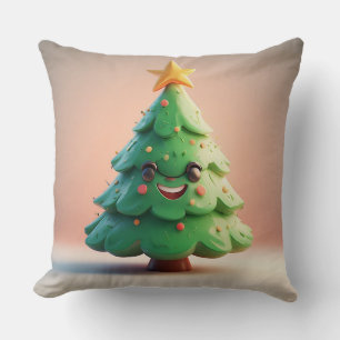 Beautifully Decorated Christmas Tree Cushion