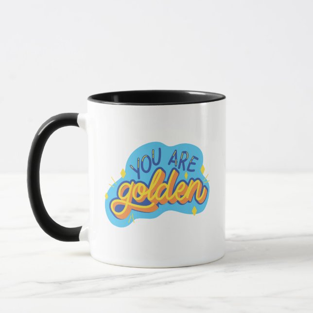 Beautifully Designed Lettering Coffee Cup (Left)