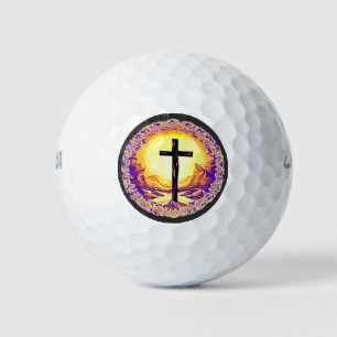 Beautifully Detailed Christian Cross Golf Balls