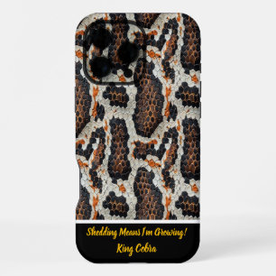 Beautifully displayed snake skin patterns iPhone 16 pro max case