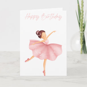 Beautifully Illustrated Little Ballerina, children Card