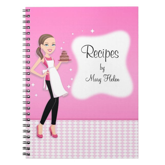 Beautifully Illustrated Recipe Jounal Notebook (Front)