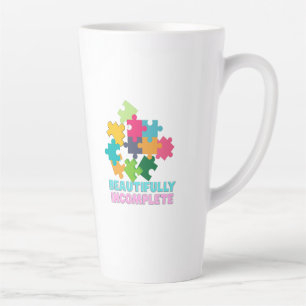 Beautifully Incomplete Colourful Puzzle Piece Latte Mug