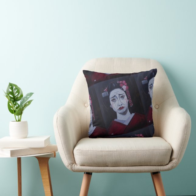Beautifully Sad Painting by Alfred Fox Cushion (Chair)