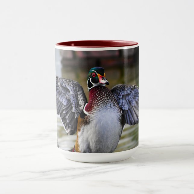 Beautifully Striking Wood Duck Florida Photography Mug (Center)
