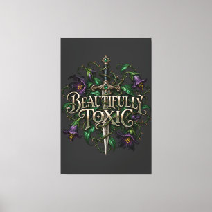 Beautifully Toxic Dagger Canvas Print