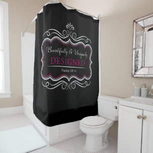 Beautifully & Uniquely Designed: Psalms Faith Shower Curtain