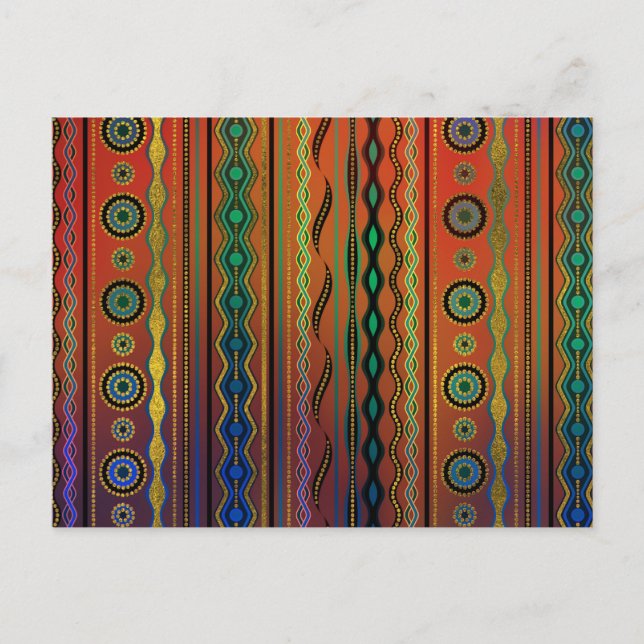 Beautuful Translucent Tribal Pattern Postcard (Front)