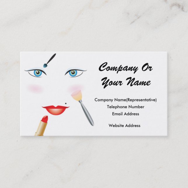 Beauty #6 Design 2 Business Card (Front)