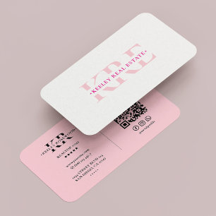 Beauty Aesthetic Pastel Pink Modern Business Card