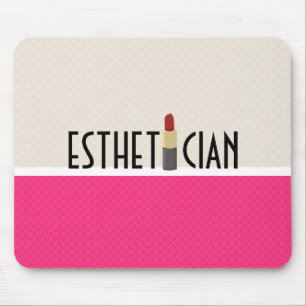 Beauty Aesthetician Red Lipstick Makeup Artist Mouse Mat