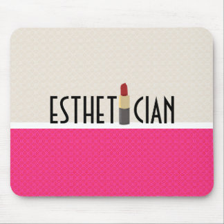 Beauty Aesthetician Red Lipstick Makeup Artist Mouse Mat