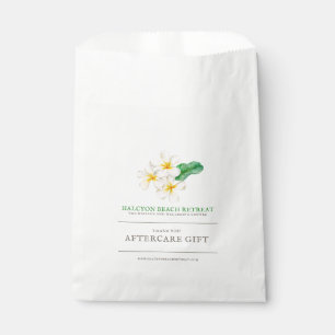 Beauty aftercare gift bags frangipani watercolor