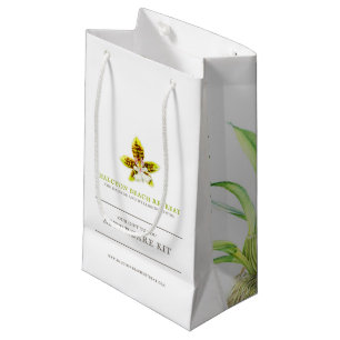 Beauty aftercare gift bags green orchid watercolor