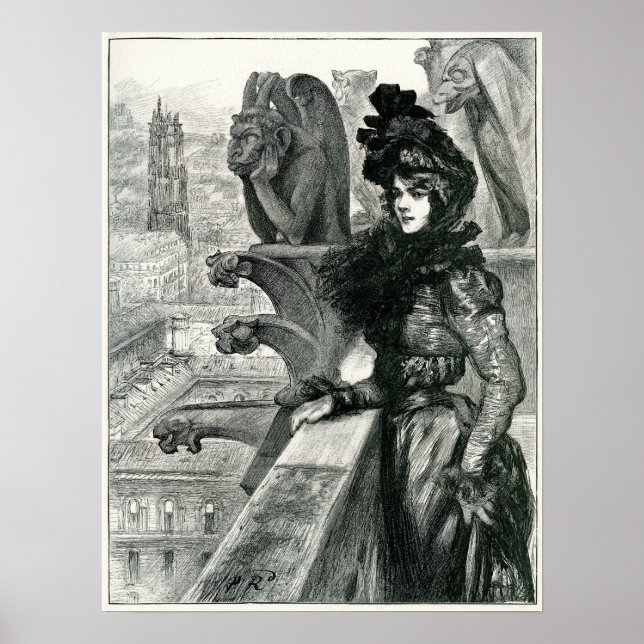 Beauty amoung the Devils, Notre Dame, Paris Poster (Front)