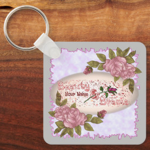 Beauty and Brains Key Ring