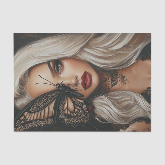 Beauty and Butterflies Blonde Edition26 Tissue Paper (Front)