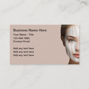 Beauty And Dermatology Theme Business Cards