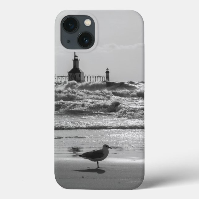 Beauty And Force Grayscale Case-Mate iPhone Case (Back)