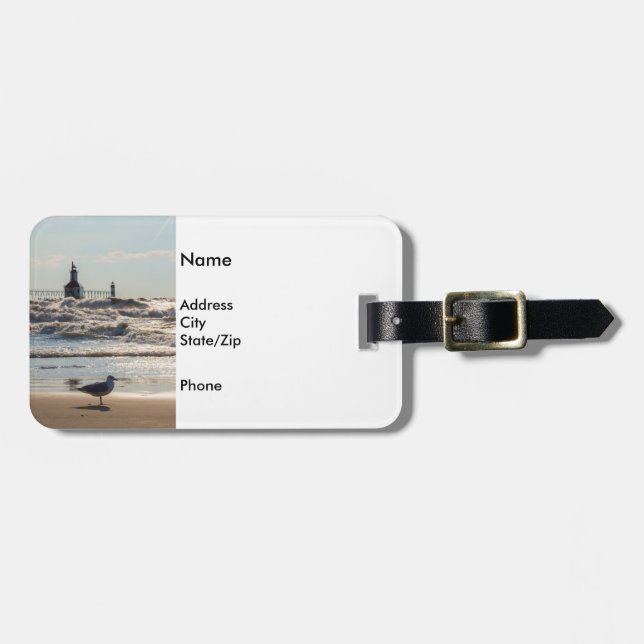 Beauty And Force Luggage Tag (Front Horizontal)