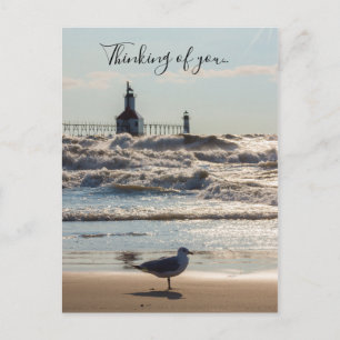 Beauty And Force Thinking of You Postcard