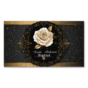 Beauty and Personal Care Salon Magnetic Business Card