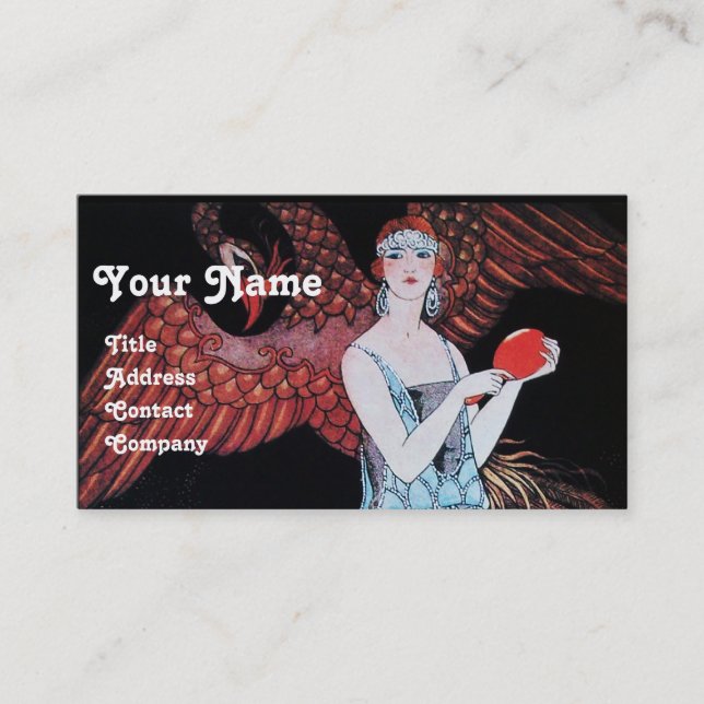 BEAUTY AND PHOENIX,FASHION DESIGNER MAKE UP ARTIST BUSINESS CARD (Front)