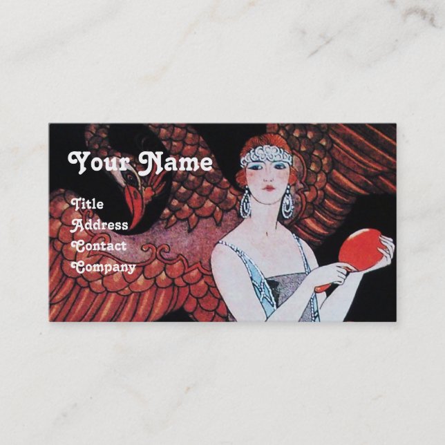 BEAUTY AND PHOENIX,FASHION DESIGNER MAKE UP ARTIST BUSINESS CARD (Front)