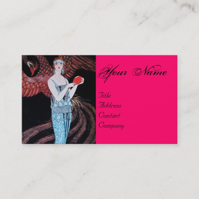 BEAUTY AND PHOENIX,FASHION DESIGNER MAKE UP ARTIST BUSINESS CARD (Front)