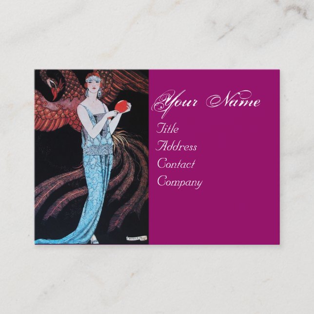 BEAUTY AND PHOENIX,FASHION DESIGNER MAKE UP ARTIST BUSINESS CARD (Front)