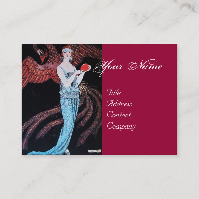 BEAUTY AND PHOENIX,FASHION DESIGNER MAKE UP ARTIST BUSINESS CARD (Front)